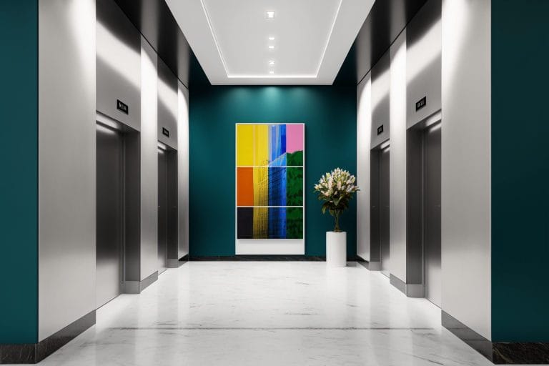 1. Lift Lobby_rakbank, dubai