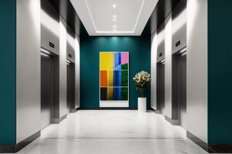 1. Lift Lobby_rakbank, dubai