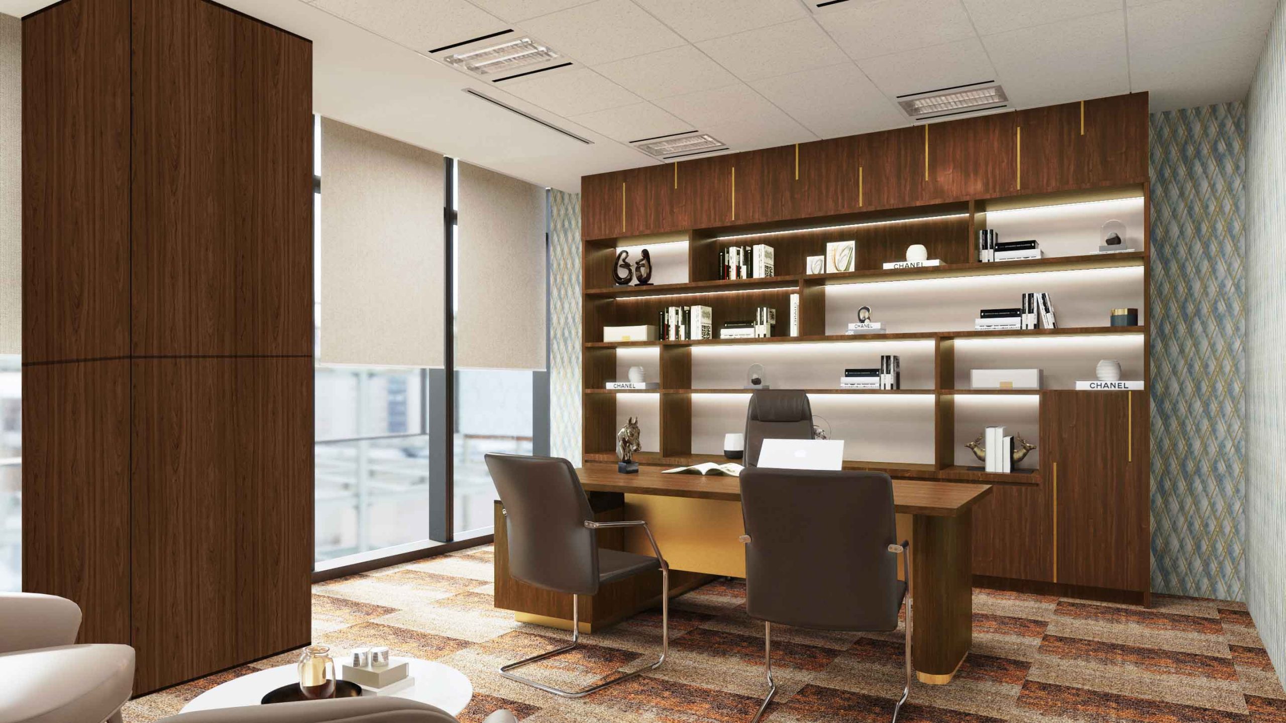 Elegant and functional commercial office design with a touch of Kuala Lumpur's flair by Blaine Robert Design