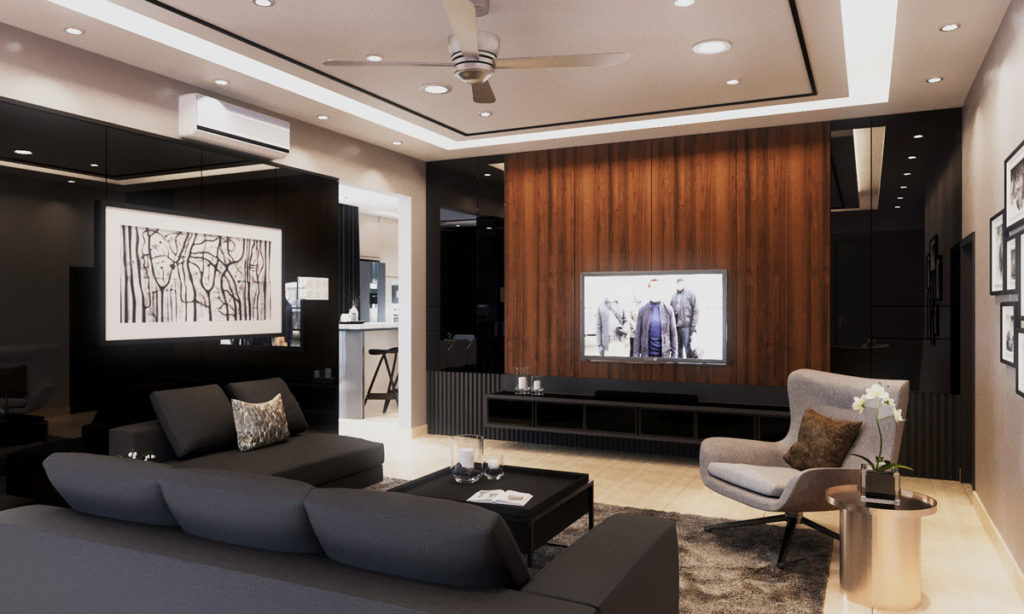 Bukit Jelutong, Double Storey House - Living Area