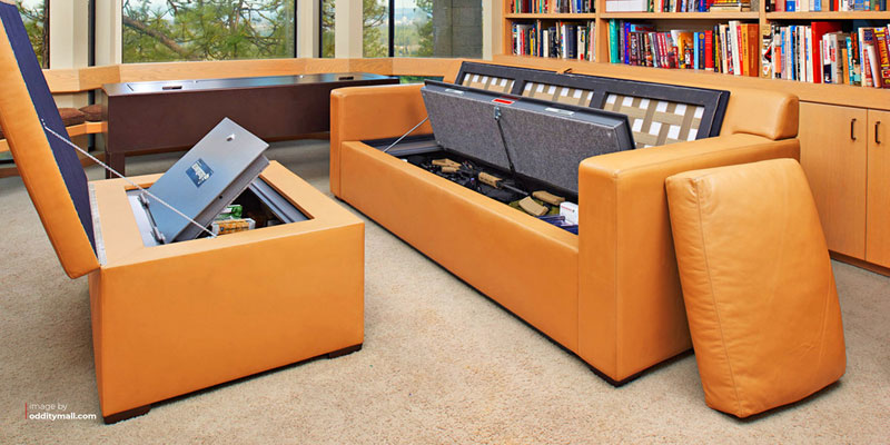 Choose furniture with hidden storage
