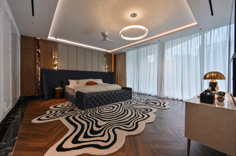 Master bedroom of Tropicana Bungalow, a 2026 landed home in Petaling Jaya, Selangor, by Blaine Robert Design