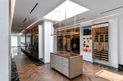 Walk-in wardrobe of Tropicana Bungalow, a 2026 landed home in Petaling Jaya, Selangor, by Blaine Robert Design