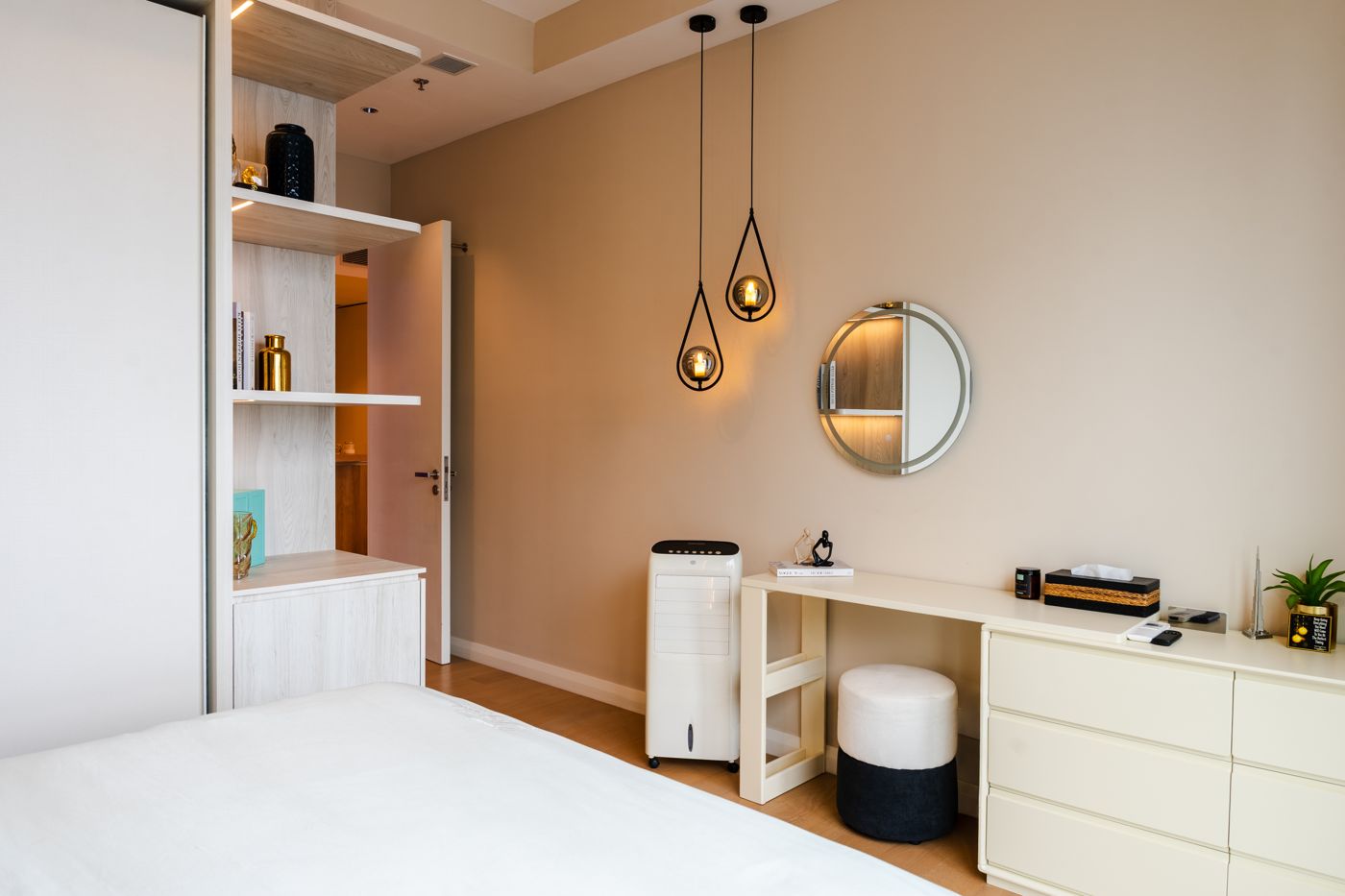 Built-in study corner in a TRX Residence condominium, Kuala Lumpur
