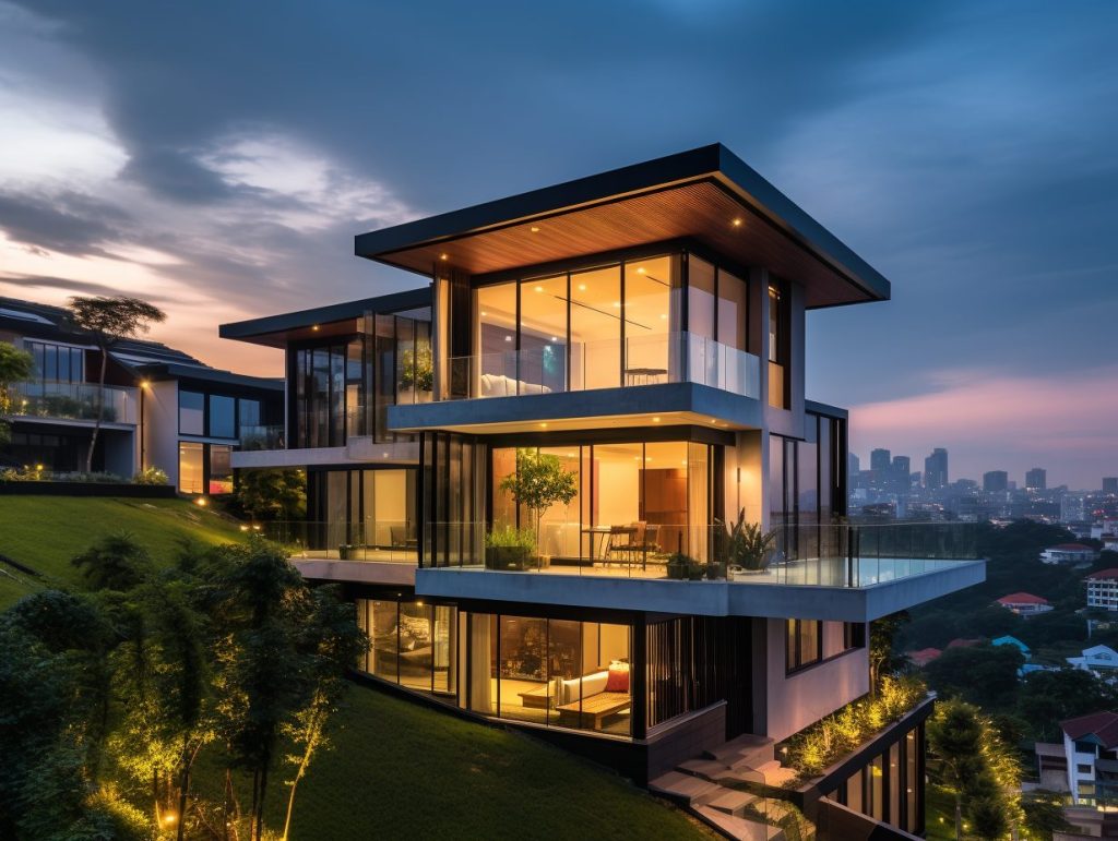 Elegant hillside bungalow completed by a premier Kuala Lumpur bungalow construction specialist