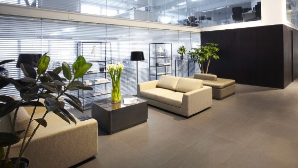 corporate office waiting area
