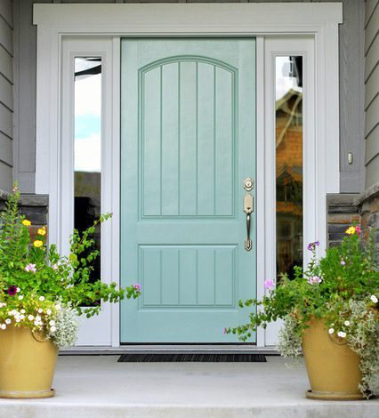 soft blue-green-color-door