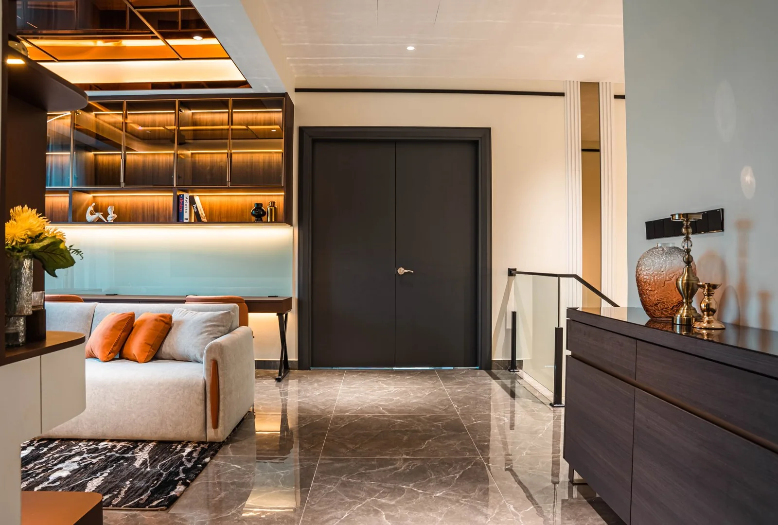 Upstairs landing used as a family lounge at Setia Marina One, Cyberjaya