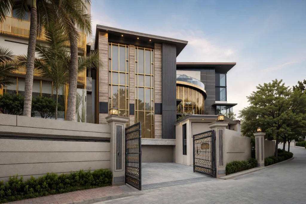 Exterior of The Peak Mansion residence in Ampang, Kuala Lumpur